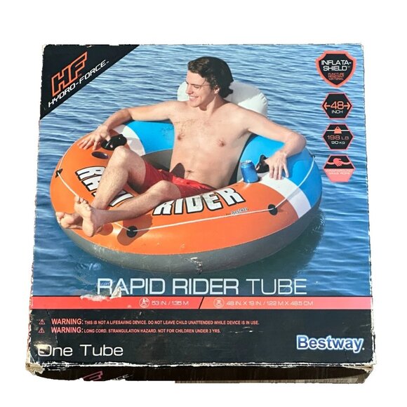 Bestway CoolerZ Rapid Rider Inflatable Blow Up Pool Chair Tube NEW IN BOX - Picture 8 of 8